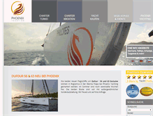 Tablet Screenshot of phoenix-yachting.com